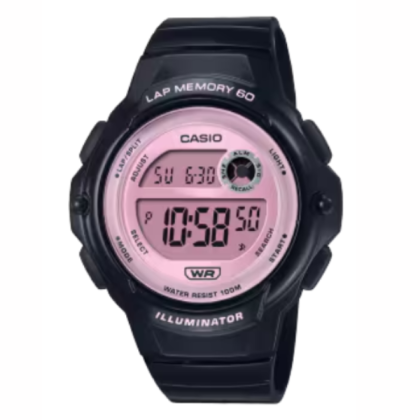 Casio General LWS-1200H-1A2V Black Resin Band Women Watch
